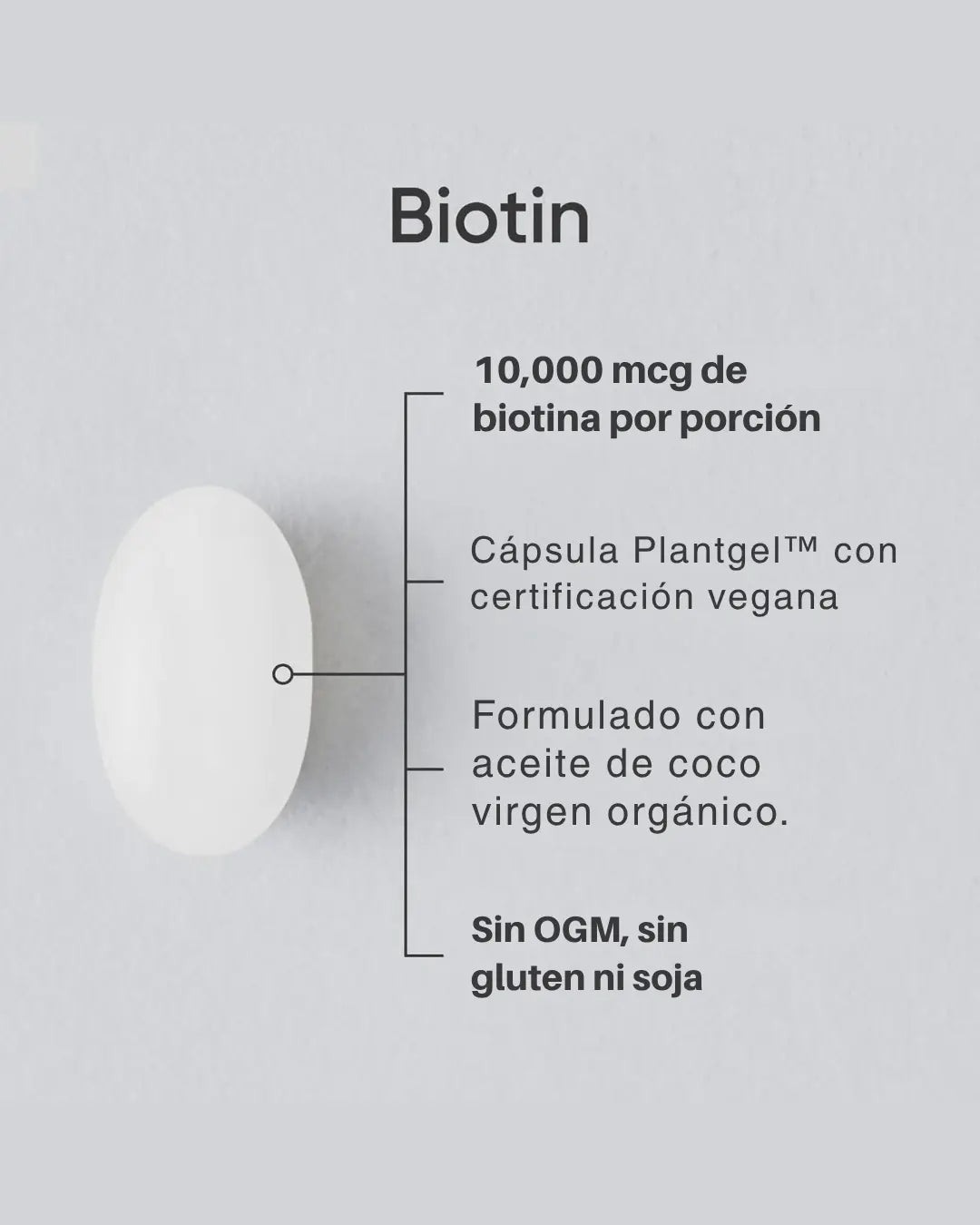 Biotina Fuerza máxima, 10.000 mcg  120 softgels
